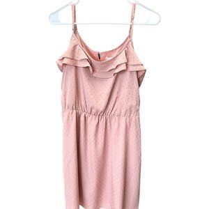 Lauren Conrad LC Women’s Dress Soft Pink Size 10 Sleeveless Adustable Studded